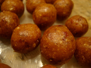 Close up of Raw Vegan Sugar Cookie Dough Balls in container