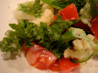 Mustard Green & Veggie Salads with Homemade Vegan Slaw Dressing