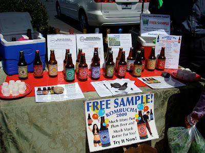 Bottles of various flavors of Kombucha