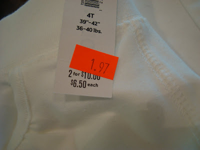 Price tag showing sale price of $1.97