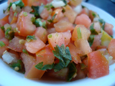 Close up of salsa in bowl