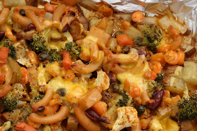 Close up of Cheezy Vegetable Bake