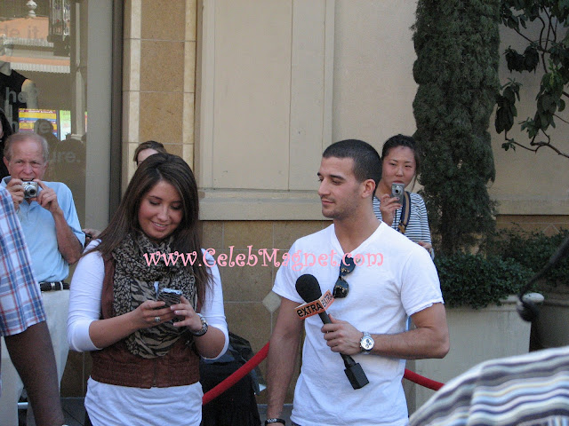 Bristol Palin and Mark Ballas appear on Extra interview at The Grove