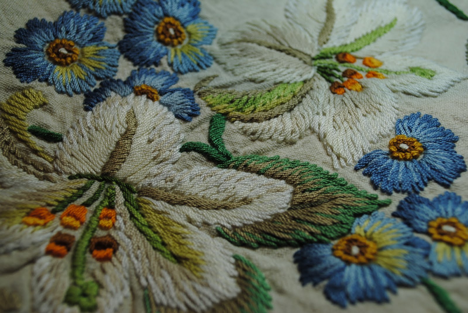 William Morris in Quilting Embroidery from the past and all mine!