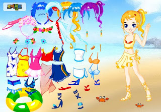 Vestir a la muñeca Kelly para la playa Vestir a la muñeca Kelly para la playa