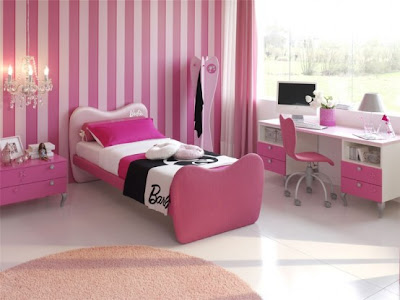 Cool Modern Pink Girls Bedrooms Design Ideas