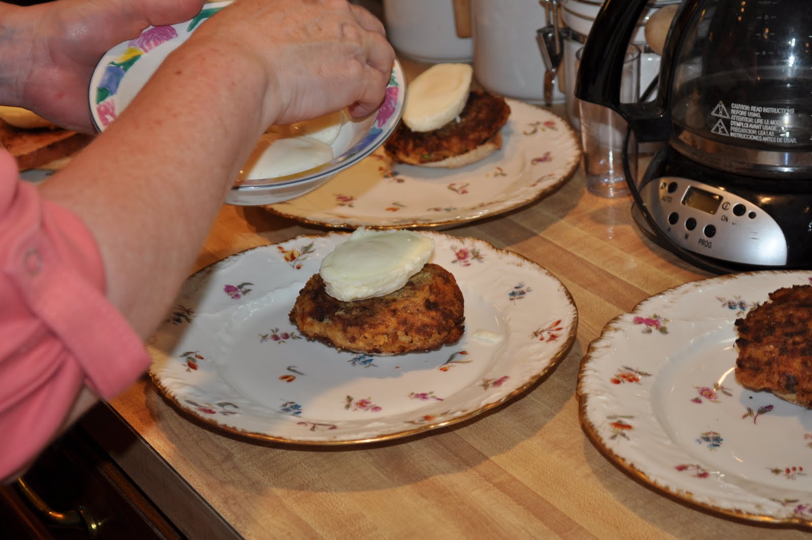 Kate's Kitchen Crab Cakes Benedict with Remoulade Hollandaise Sauce