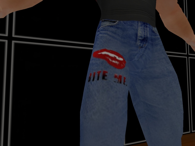 TNC Totally Naughty Clothes TNC Bite Me Jeans Model 2 50L