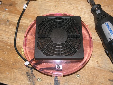 Top with fan mod and dust filter.