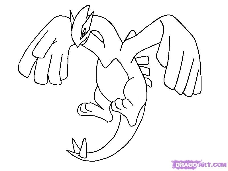 Free Printable Pokemon Lugia Coloring Pages