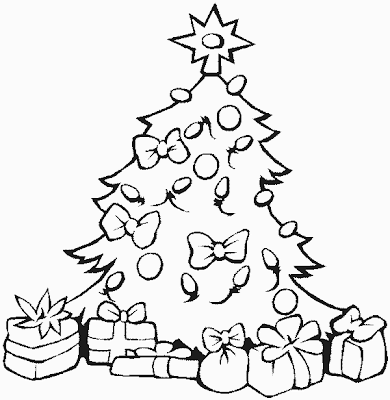 Christmas Tree Coloring Pages on Transmissionpress  Free Printable Christmas Tree Coloring Pages
