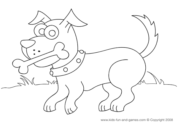 Dog Coloring Pages to Print for Kids