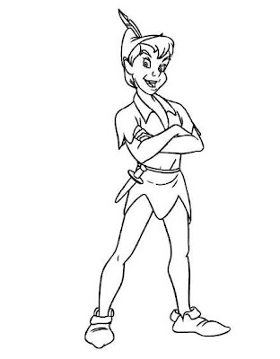 Peter  Coloring Pages on Peter Pan Coloring Pages Jpg