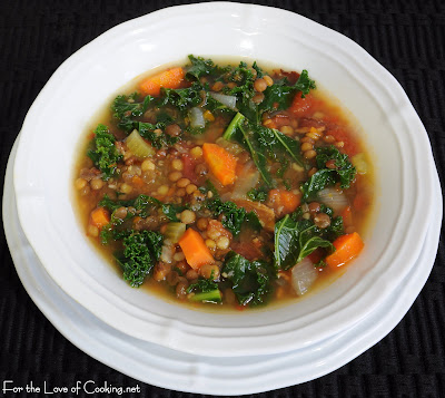 Lentil, Kale and Bacon Soup