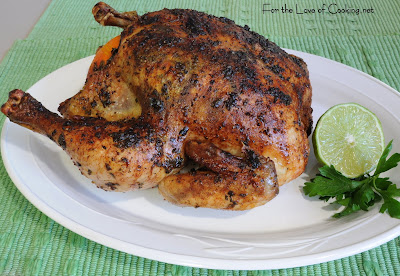 Slow Roasted Chicken with Cilantro-Citrus Butter