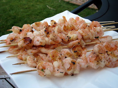 Shish Kebobs - Teriyaki Beef, Vegetable, and Lemon Basil Shrimp