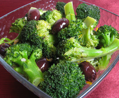 Broccoli with Kalamata Olives, Garlic and Lemon