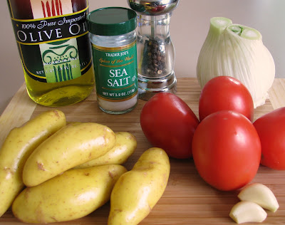 Roasted Tomatoes, Fennel and Fingerling Potatoes