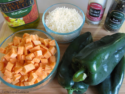 Shredded Beef and Sweet Potato Stuffed Chiles