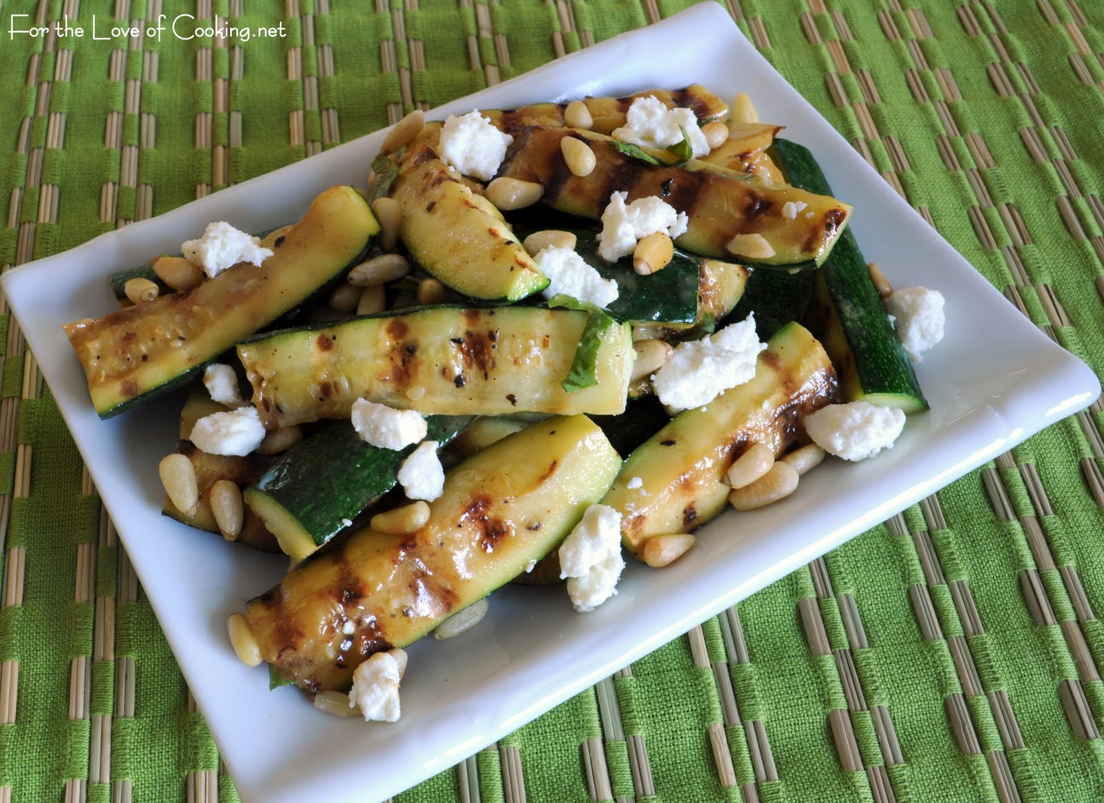 Grilled Zucchini Spears with Lemon Vinaigrette For the Love of Cooking