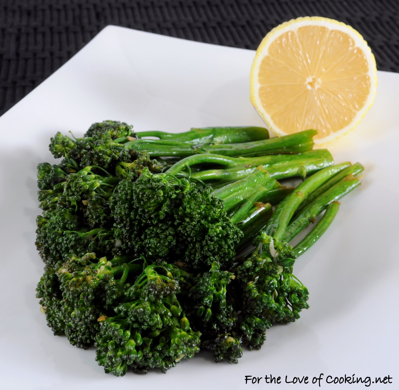 For the Love of Cooking Lemon and Garlic Broccolini