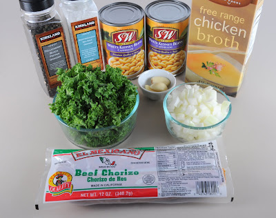 White Bean Soup with Chorizo and Kale