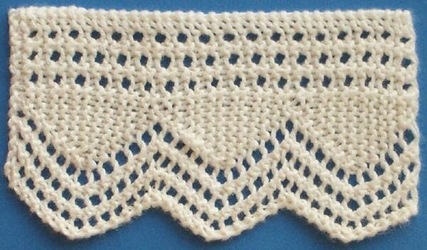 1884 Knitted Lace Sample Book: 7. Seed Point