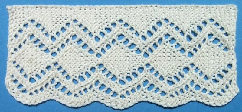 1884 Knitted Lace Sample Book: 29. Smyrna Lace