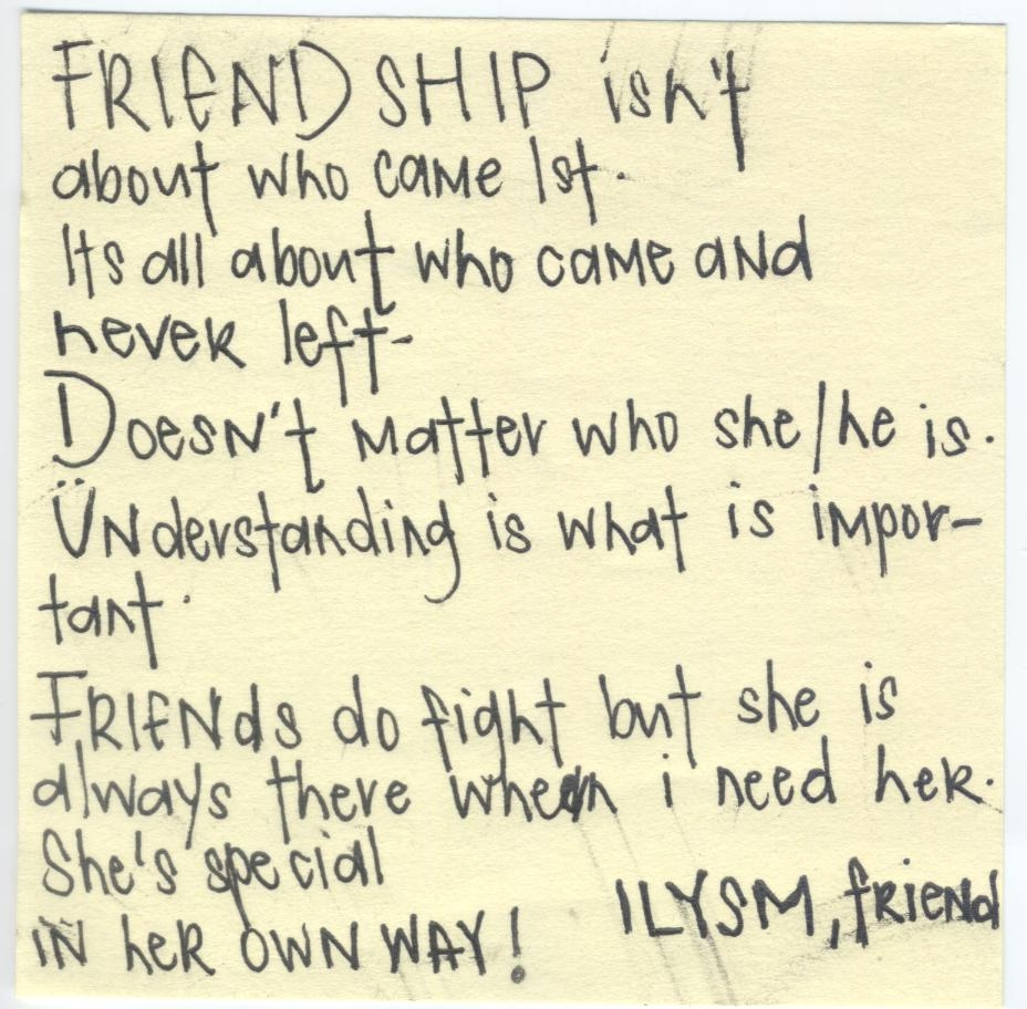 about friendship
