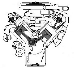 Di-section Of An Piston Engine