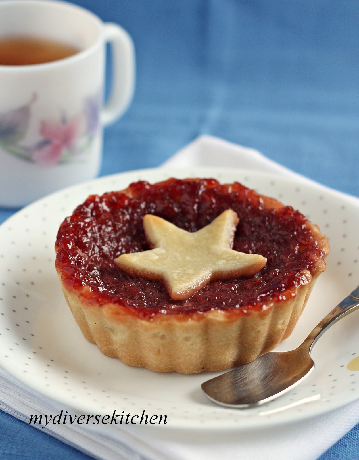 My Diverse Kitchen Pasta Frolla Crostatine di Mele (Apple Pie Mini