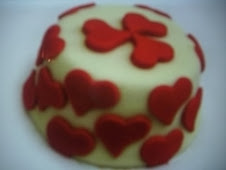 Mini-bolo Coração