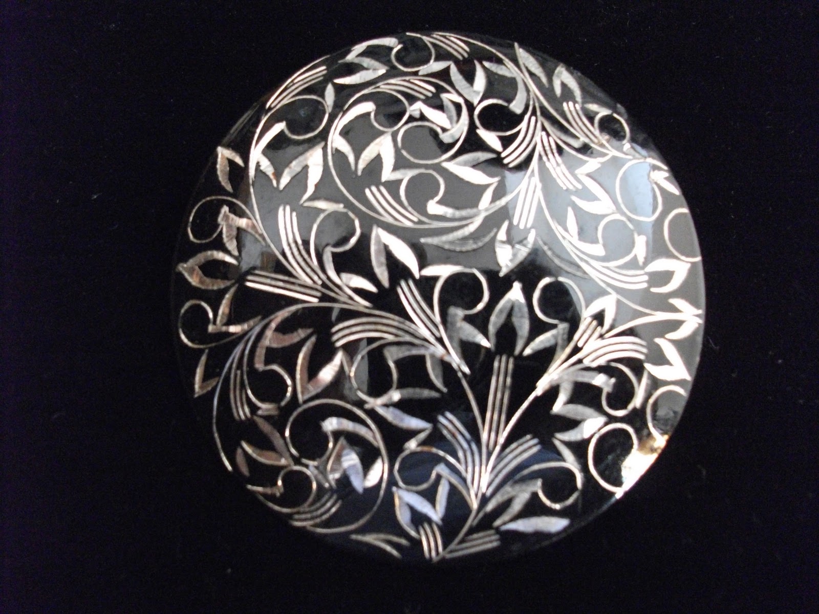 VirgoTraders Jewelry Blog Japanese Damascene Sterling Silver Brooch