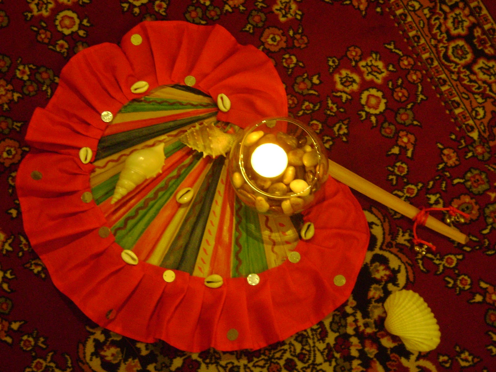 RAINBOW The Colours of India 'HAND FAN Love'....my no fuss DIY