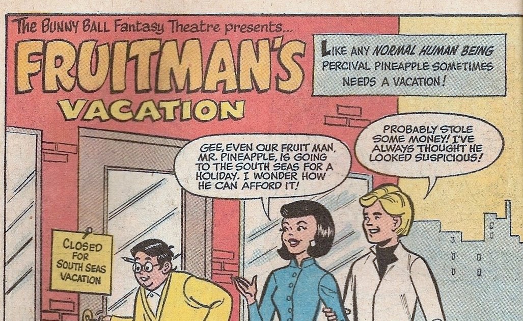 The Comics Bin Fruitman, subtext or not?