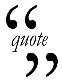 near quotation marks.