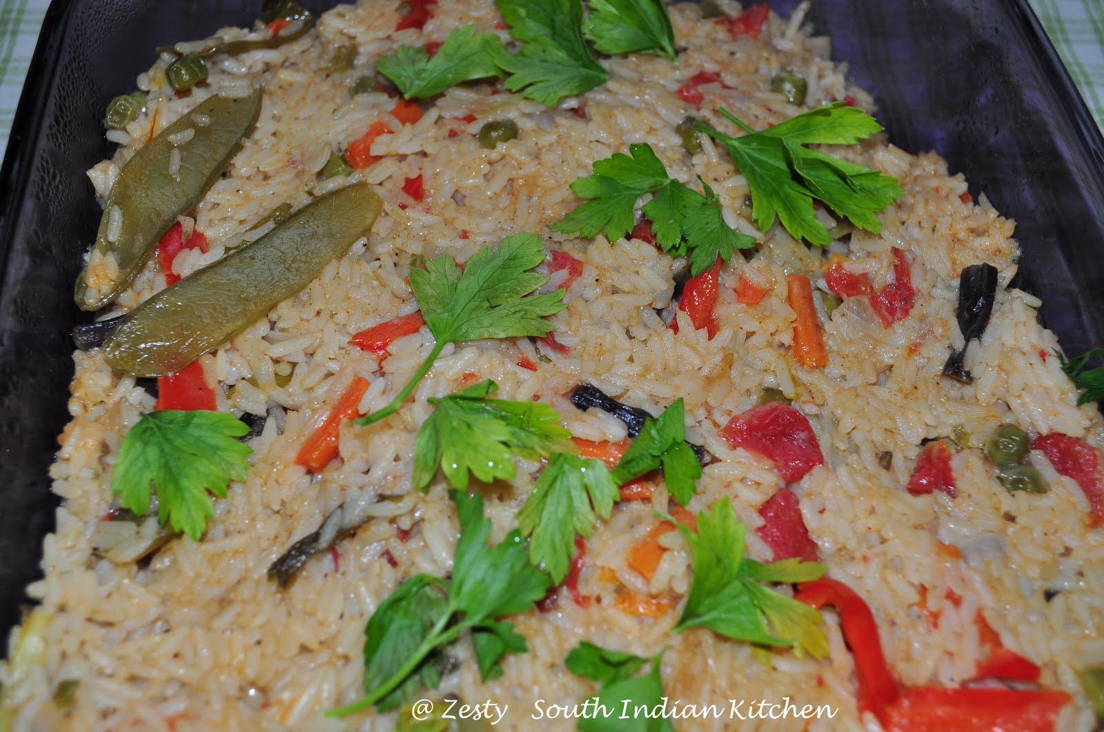 Vegetarian Paella Zesty South Indian Kitchen