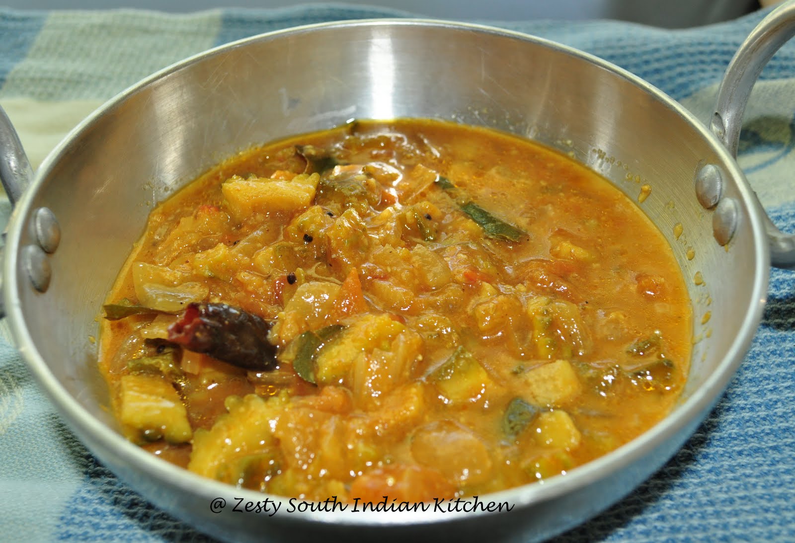 Bitter gourd in Fusion Spicy Tangy coconut Gravy Zesty South Indian
