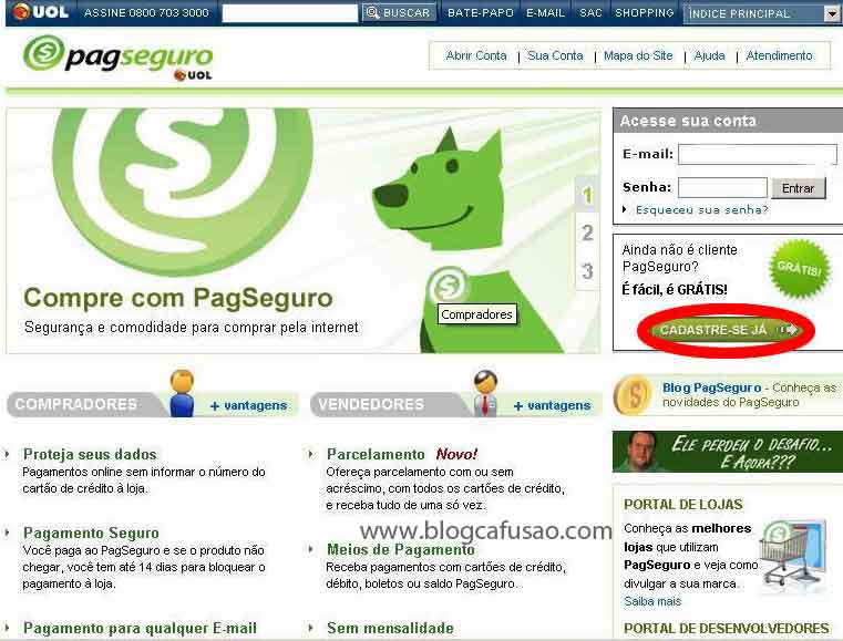 criando uma conta no pagseguro,crie grátis sua conta no pagseguro