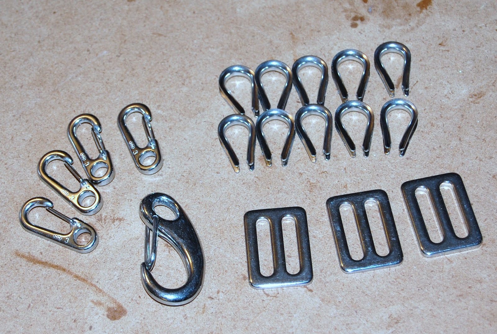 Building adventures of an Ultralight Glider Some stainless hardware