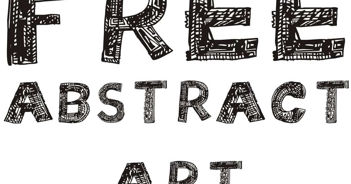 thinkunthink Free Abstract Art Font!