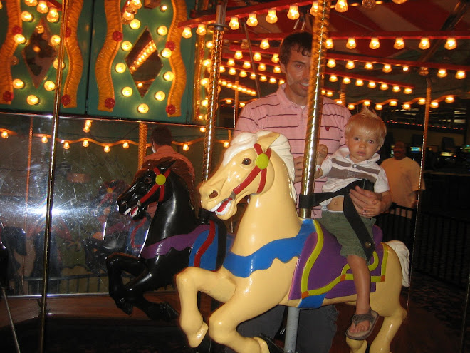 He didn't really like the ride but daddy did