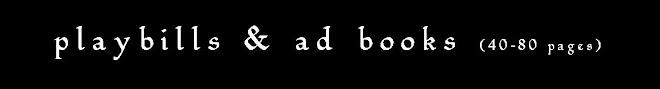 text head - playbills & ad books