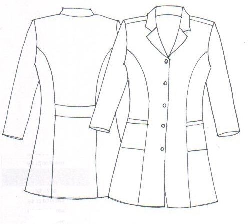 moldvest desenho tÉcnico bata guarda pÓ feminino