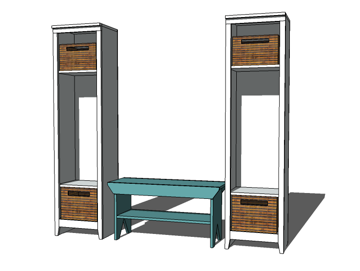 Ana White Single Locker DIY Projects