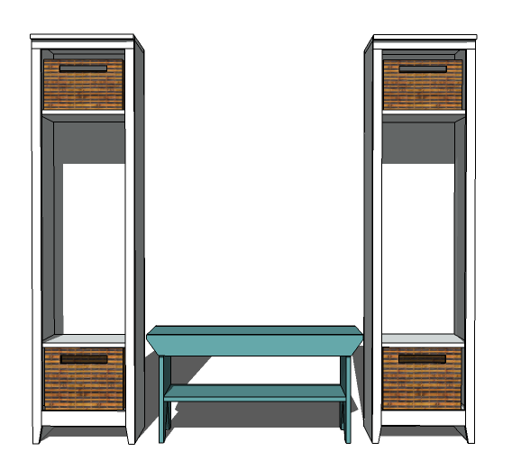 Ana White Single Locker DIY Projects