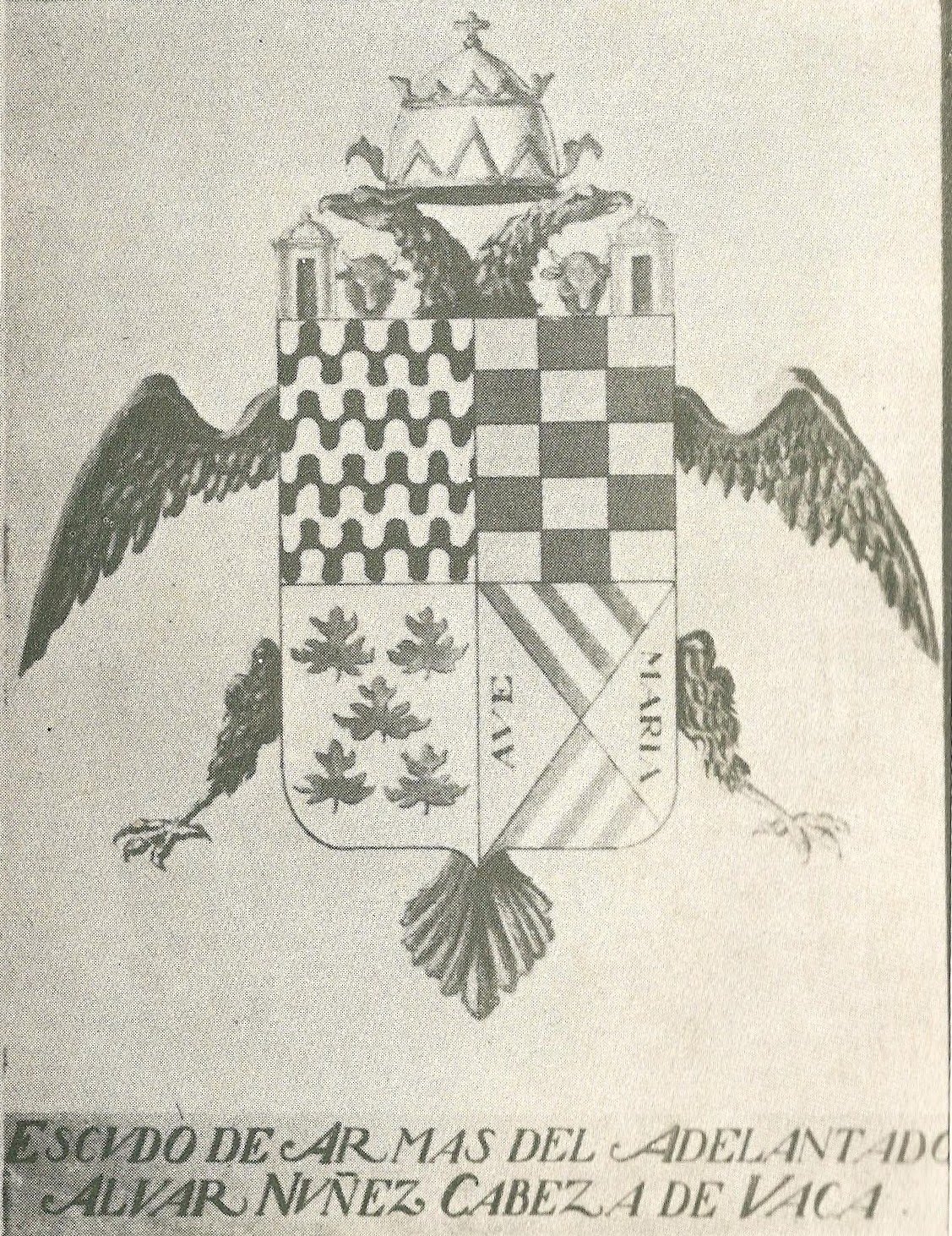 Heráldica en la Argentina Escudo de Álvar Núñez Cabeza de Vaca