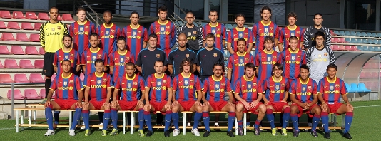 BARCELONA FOOTBALL STARS: BARCELONA SQUAD 2010-2011