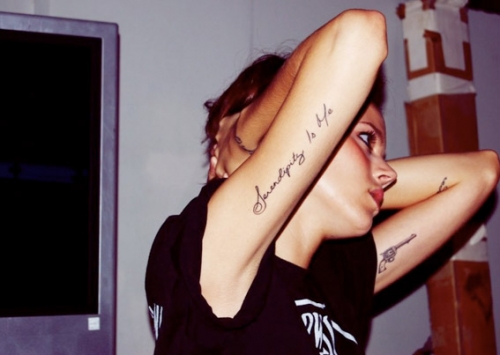 Freja Beha Erichsen and Rihanna have some Bad ass tattoo's that give me
