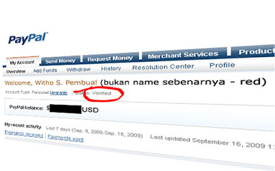 verifikasi paypal vcc payoneer bank niaga